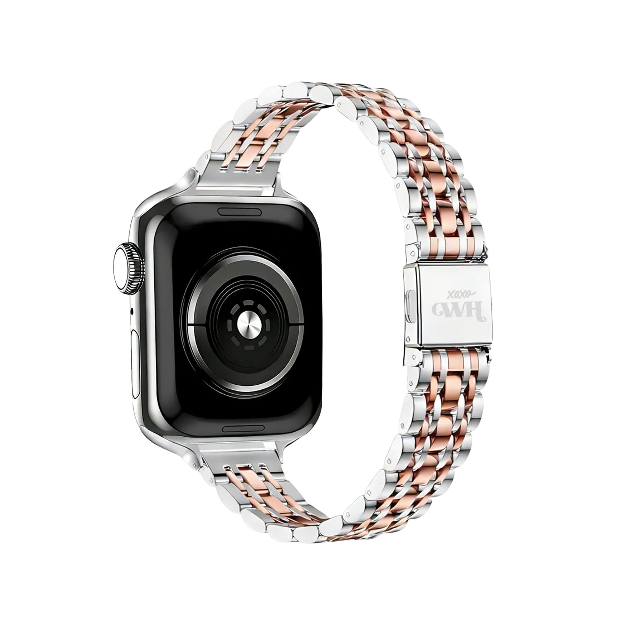 xoxo Wildhearts Apple Watch Steel Strap 'Slim' (Silver/Rose Gold)