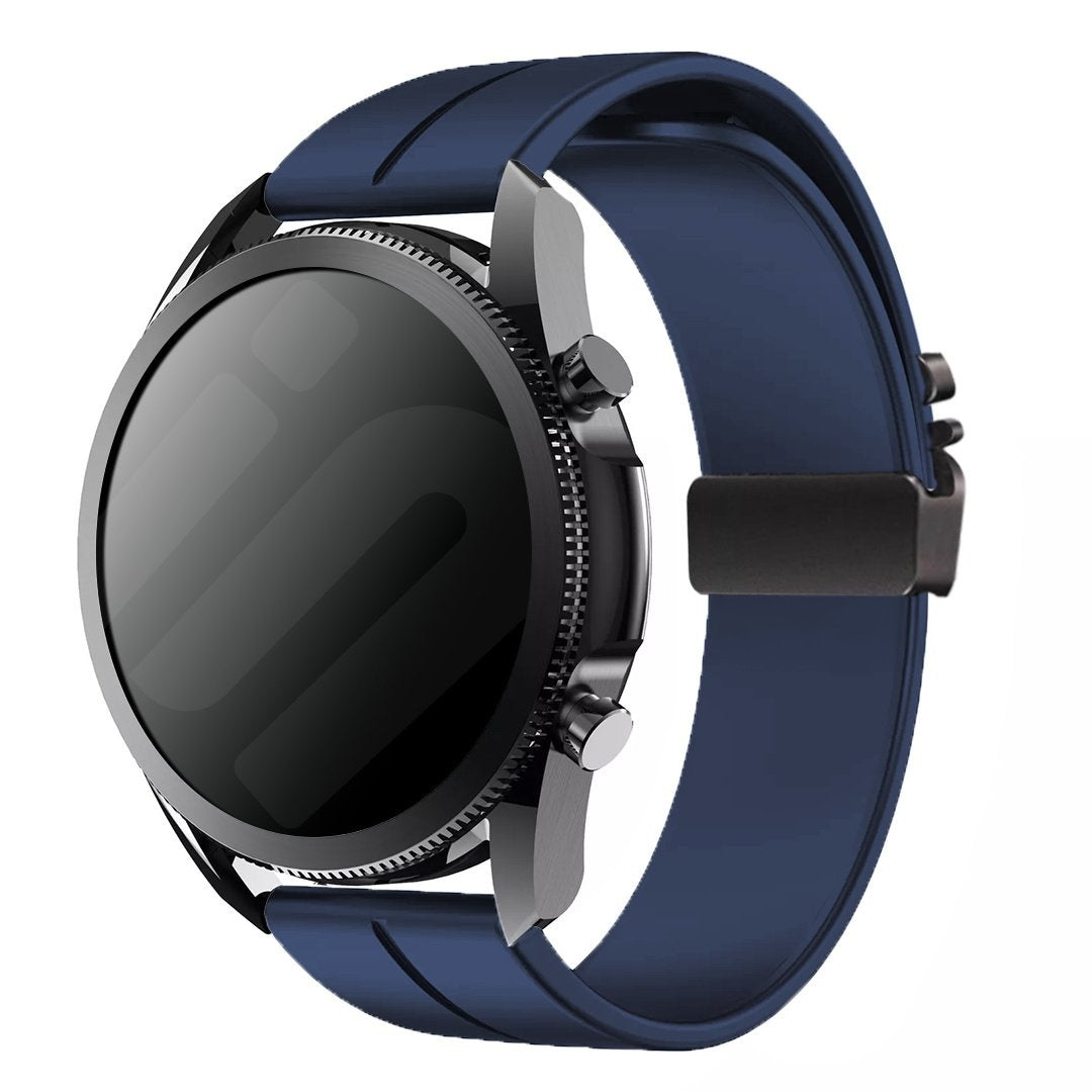 Huawei Watch GT 4 - 46mm Silicone Strap with P-Buckle (Dark Blue)