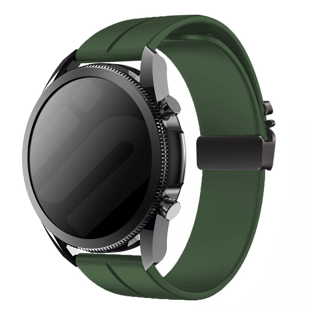 Samsung Galaxy Watch 7 - 44mm Silicone Strap with P-Buckle (Green)