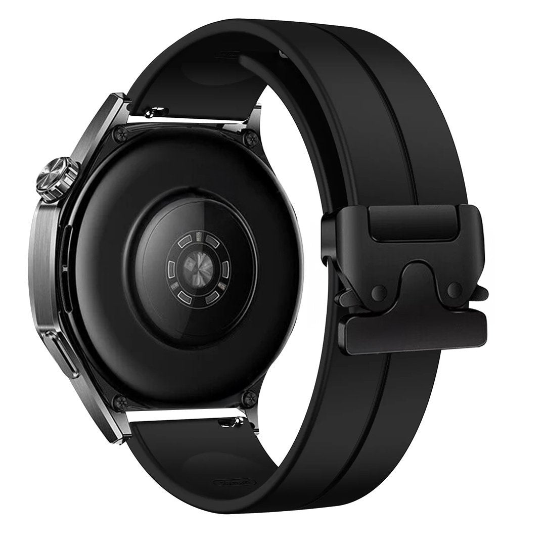 Huawei Watch 5 - 46mm Silicone Strap with P-Buckle (Black)