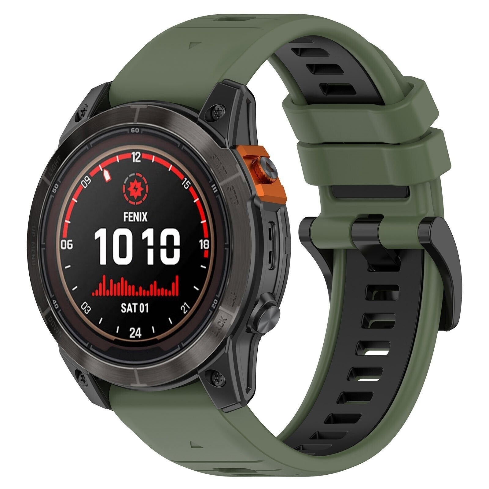 Garmin Tactix 8 - 47mm Sport Buckle Strap (Olive Green/Black)