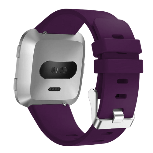 Fitbit Versa/Versa 2 Silicone Strap with Buckle (Dark Purple)