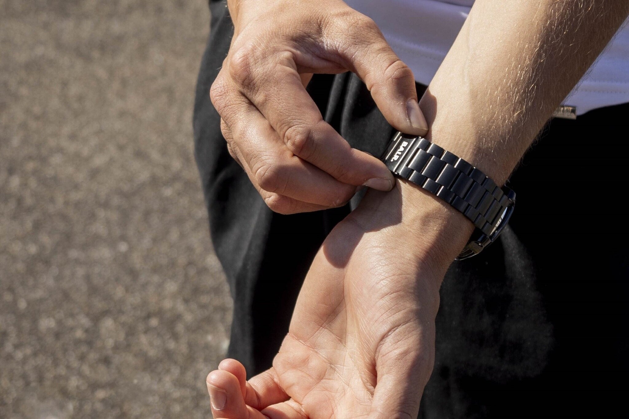 BALR Samsung Galaxy Watch 46mm Steel Link Strap (Black)