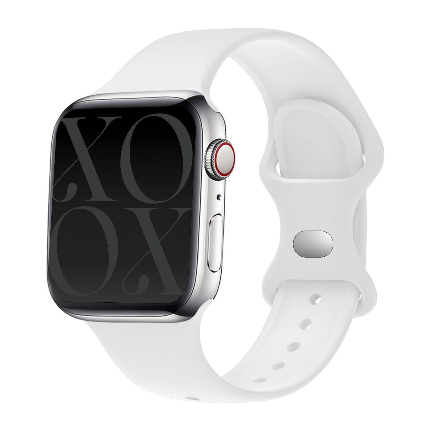 xoxo Wildhearts Apple Watch Silicone Strap (White)
