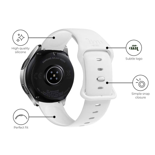 xoxo Wildhearts Samsung Galaxy Watch 3 41mm Silicone Strap (White)