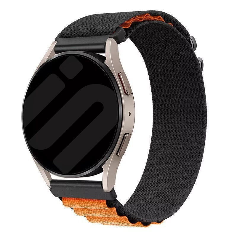 Amazfit Balance 2 Alpine Nylon Strap (Black/Orange)