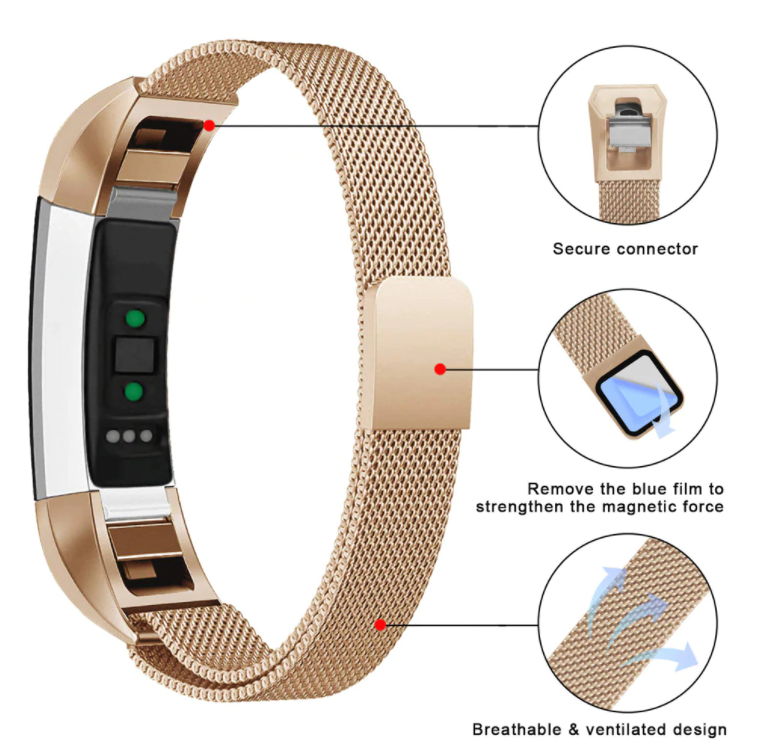 Hr Tracker Rose Gold Fitbit Alta Hr Strap Fitness Tracker Gold