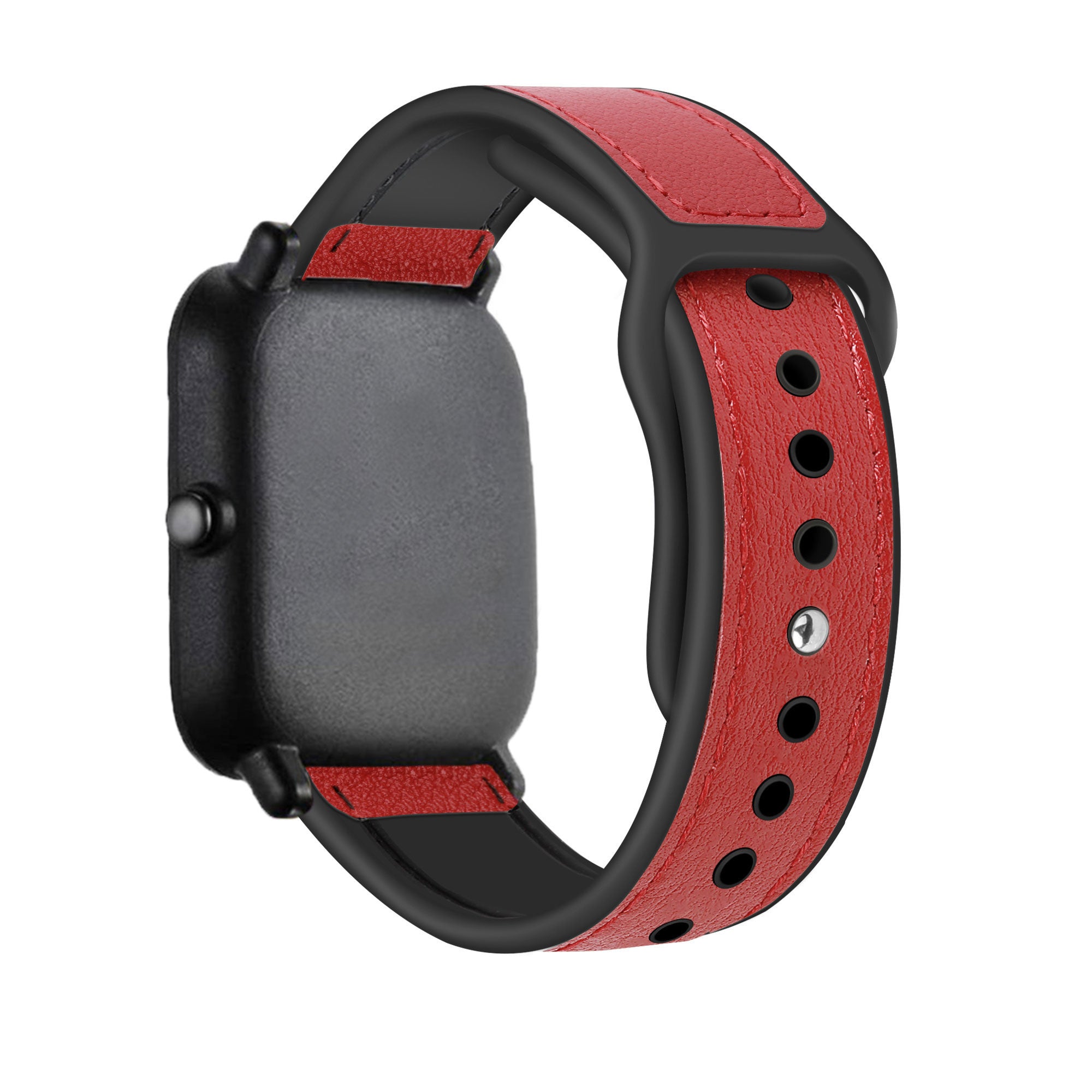 amazfit-bandje-leren-hybrid-rood-achterkant