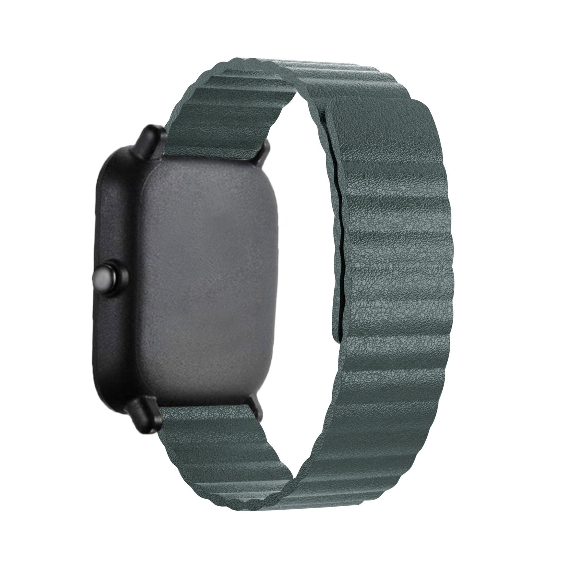 amazfit-bandje-leren-loop-dennen-groen-achterkant