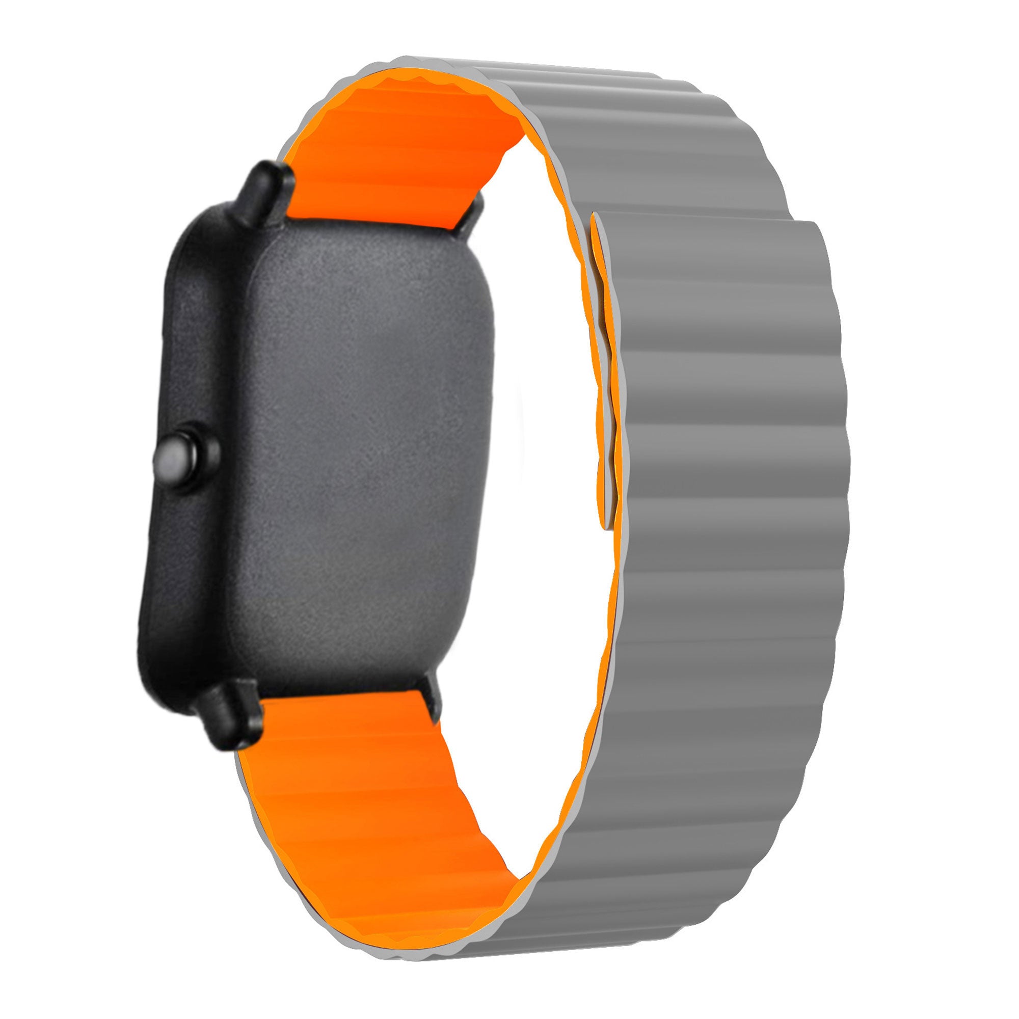 amazfit-bandje-leren-loop-grijs-oranje-achterkant