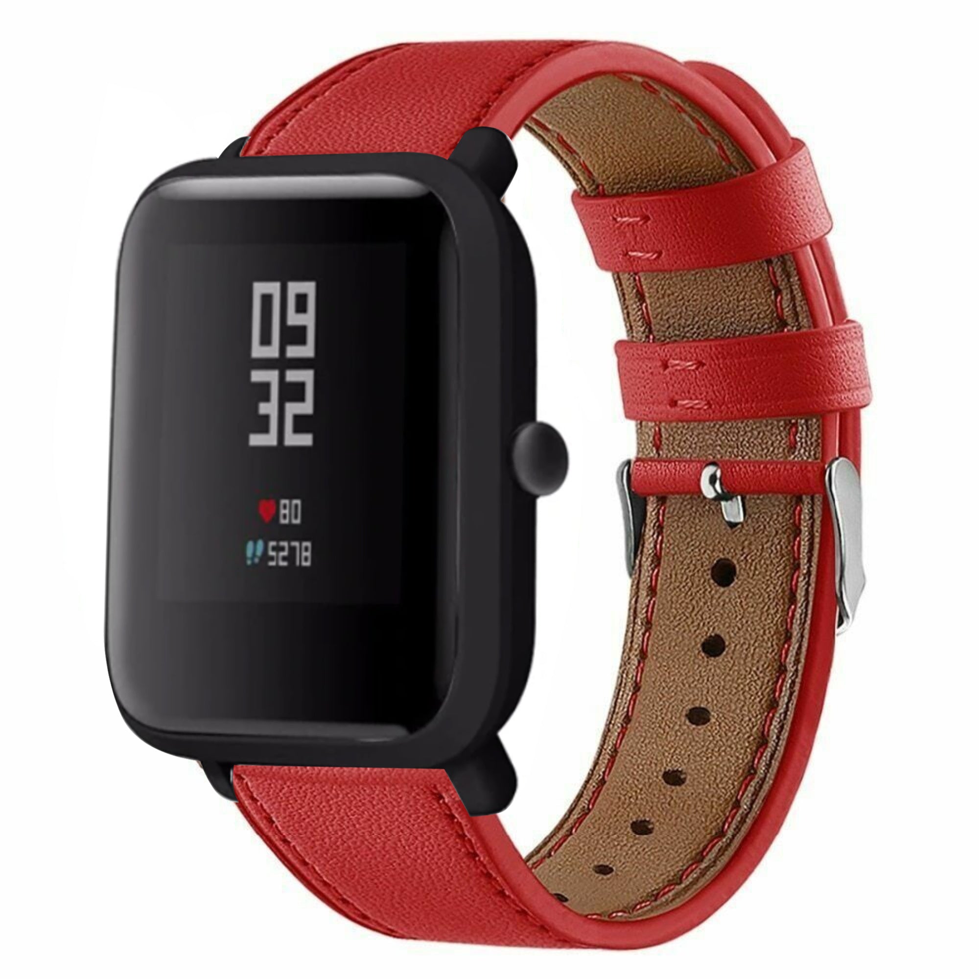 amazfit-bip-leren-bandje-rood