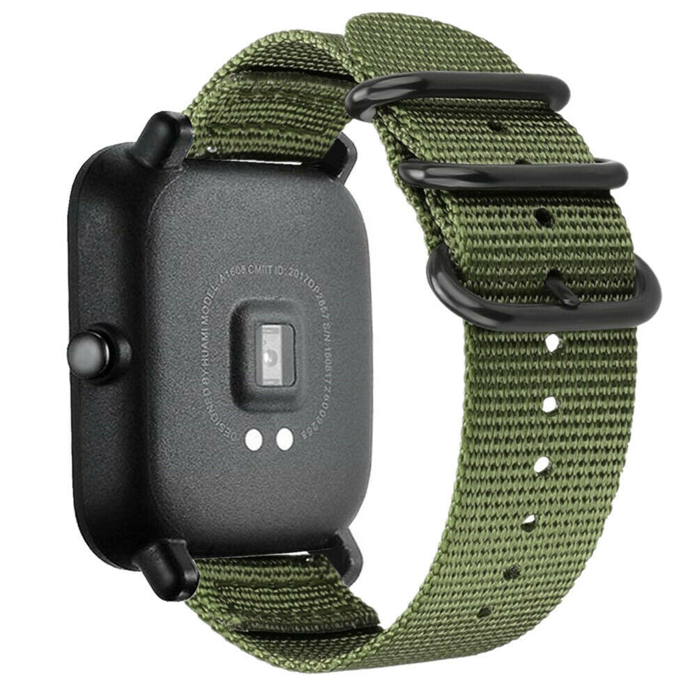 Amazfit GTS Nylon Strap with Buckle (Green) - Main Image