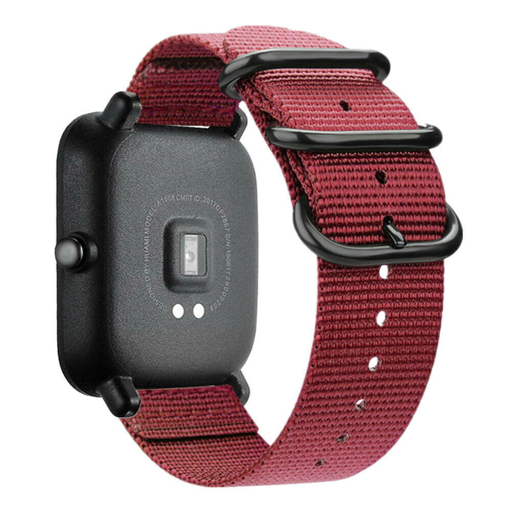 amazfit-bip-nylon-gesp-band-rood-0