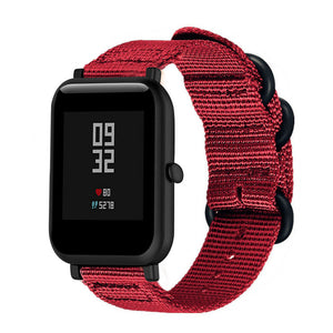amazfit-bip-nylon-gesp-band-rood