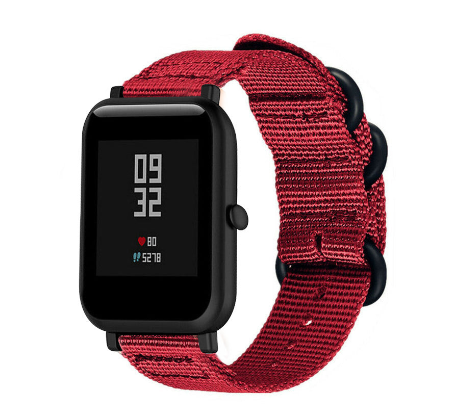 amazfit-bip-nylon-gesp-band-rood