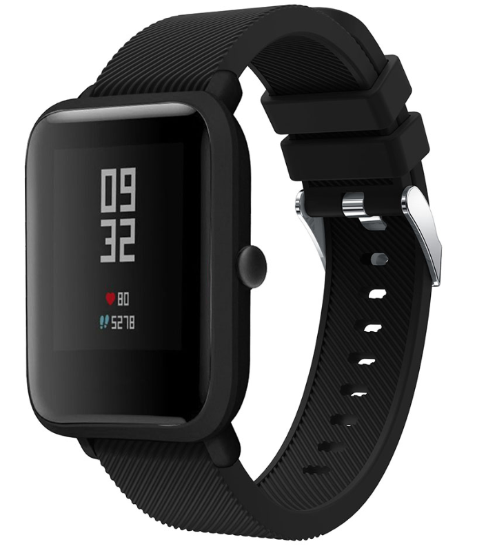 amazfit-bip-silicone-band-zwart