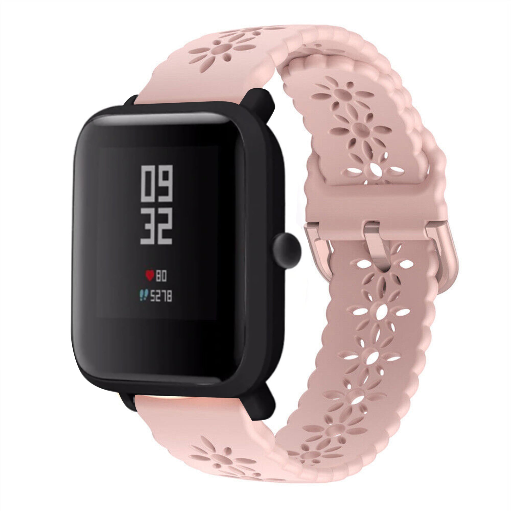 amazfit-bip-siliconen-bandje-patroon-roze