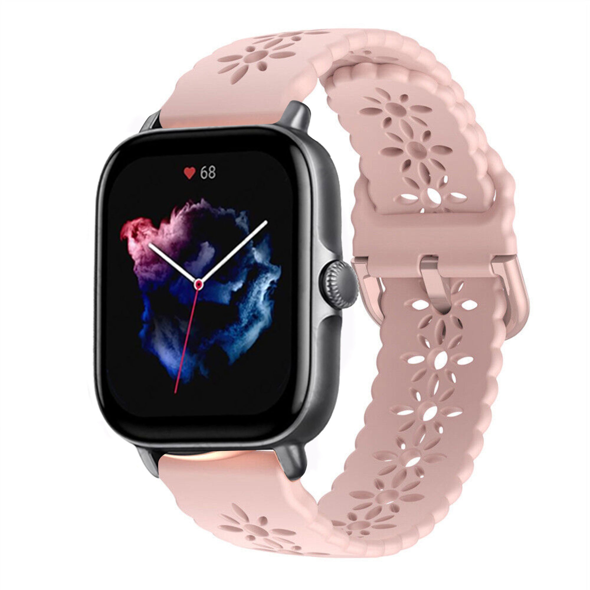 amazfit-gts-3-siliconen-bandje-patroon-roze