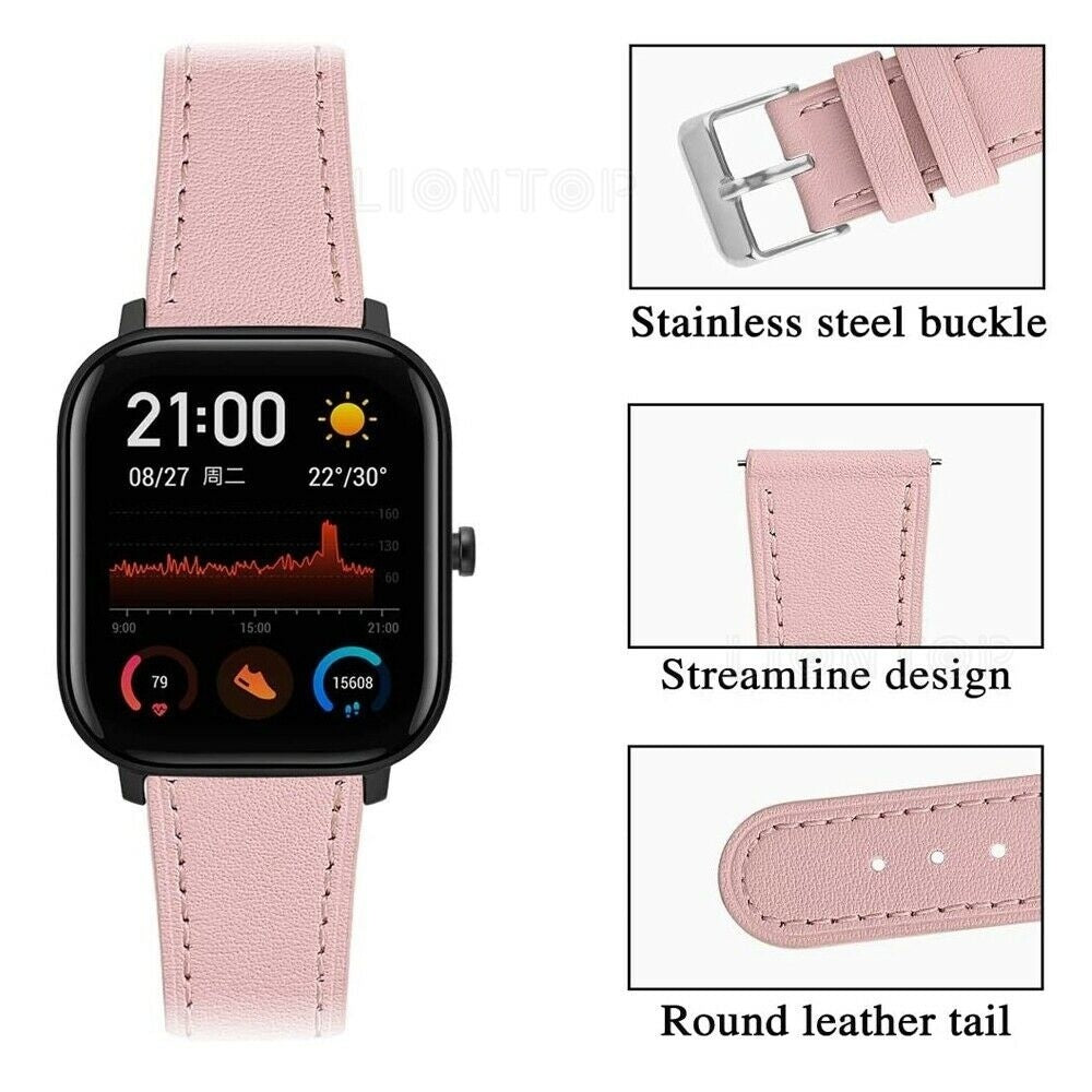 amazfit-gts-leren-bandje-roze-3