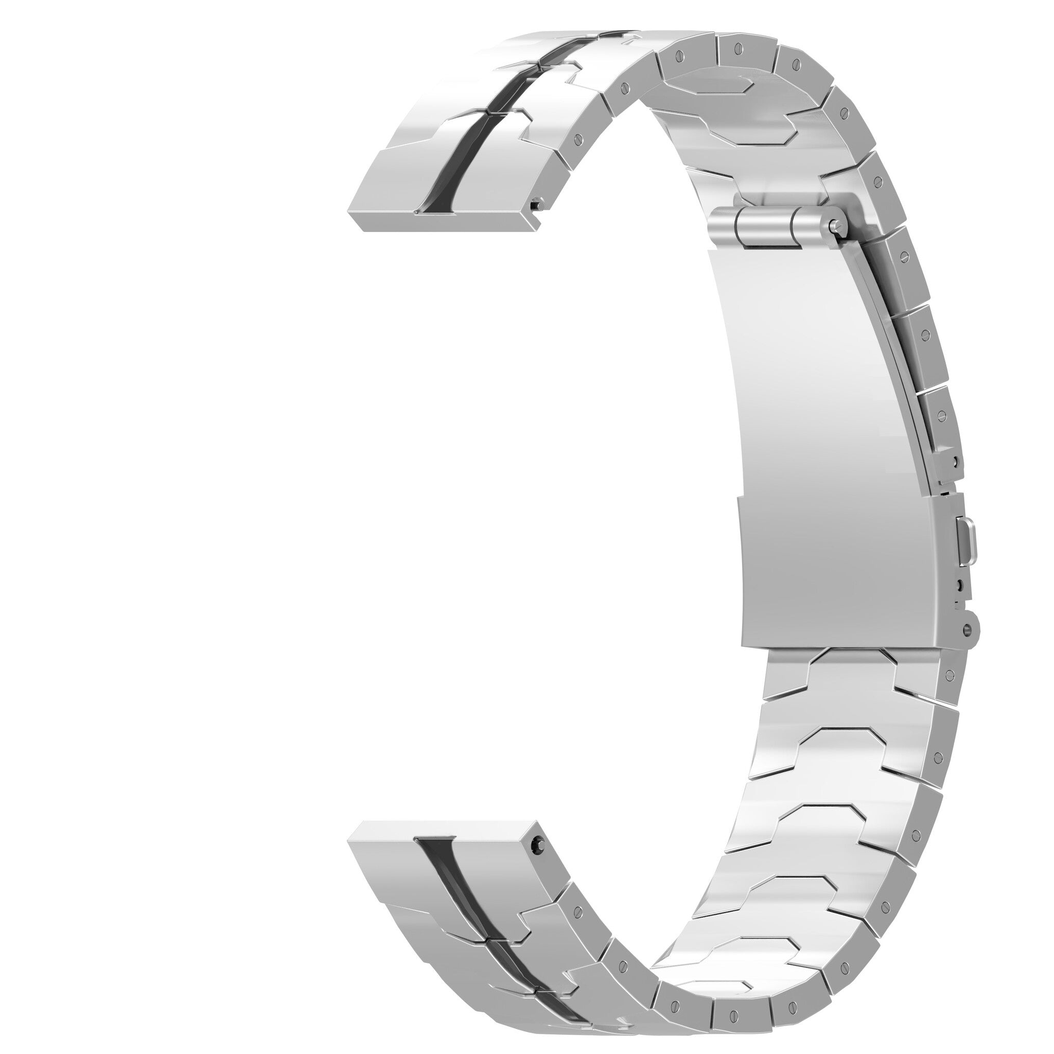 Amazfit GTS 2 Steel Iron Strap (Silver/Black)