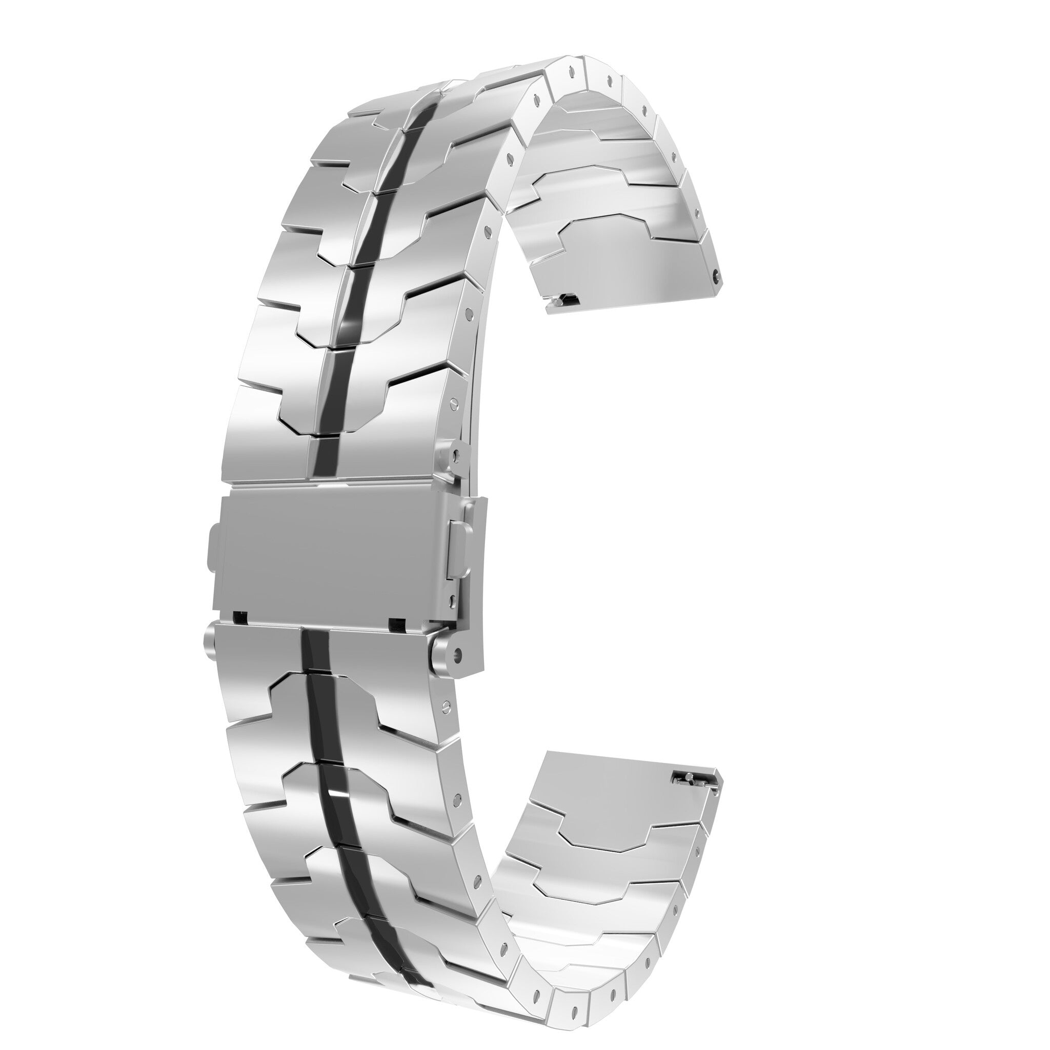 Amazfit GTS 2 Steel Iron Strap (Silver/Black)