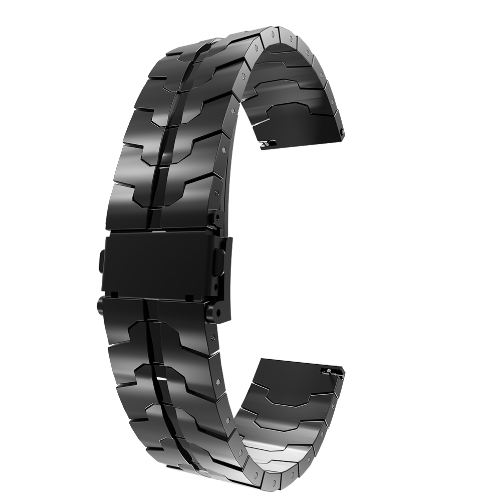 OnePlus Watch 3 Steel Iron Strap (Black)