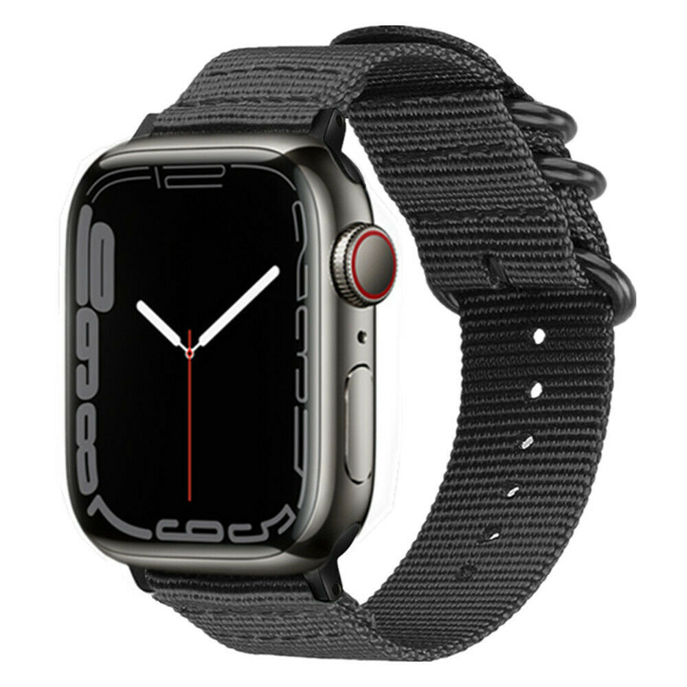 apple-nylon-gesp-band-zwart