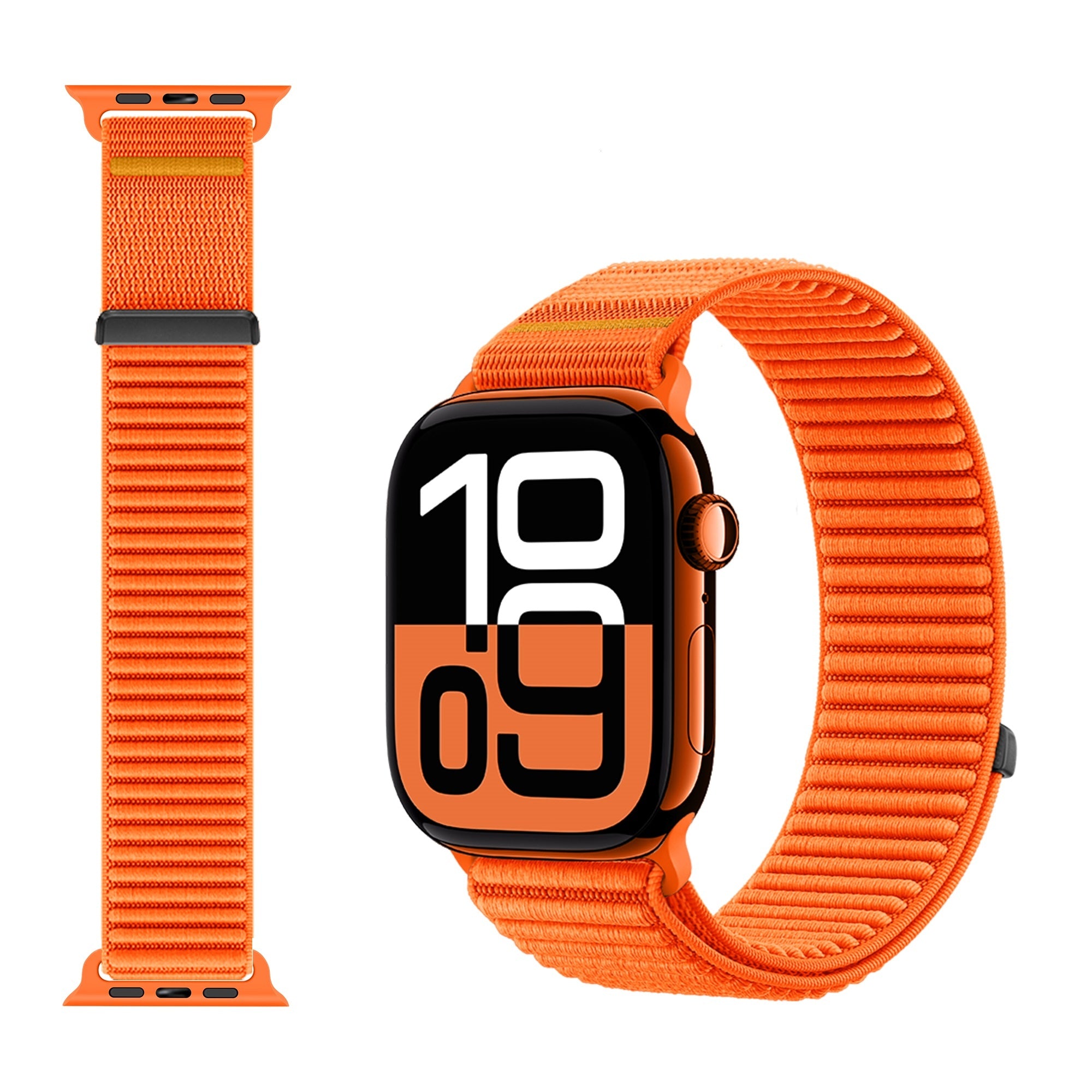 Strap-it Apple Watch Wave Nylon Strap (Orange)