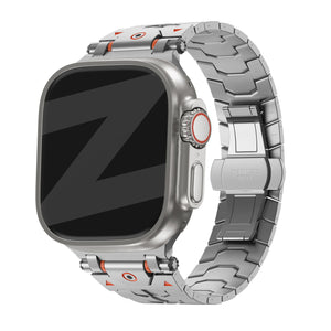 Bandz Apple Watch Metal Grain Strap 'Deluxe' (Silver)