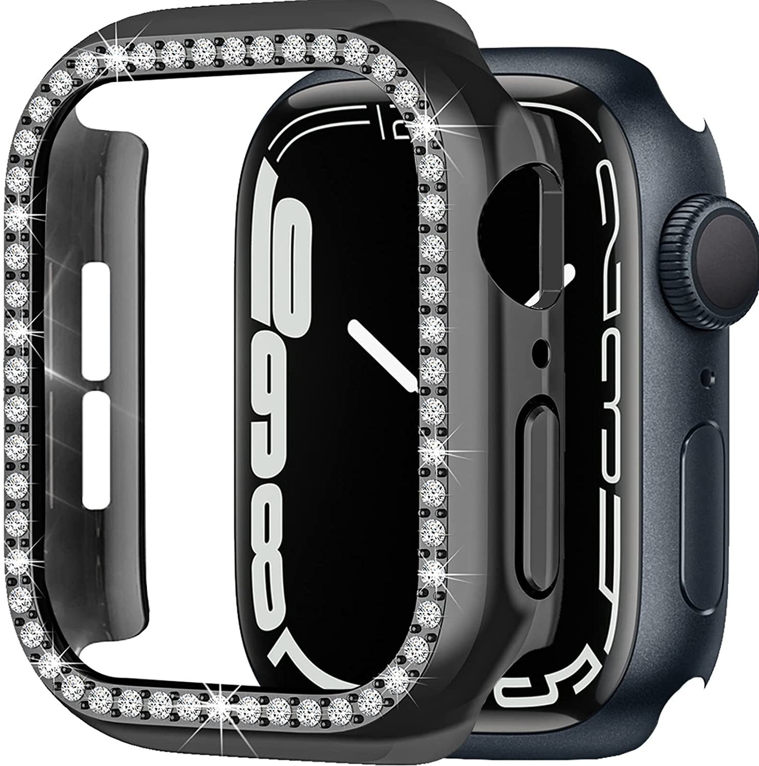 Apple Watch Diamond PC Hard Case 41mm (Black)