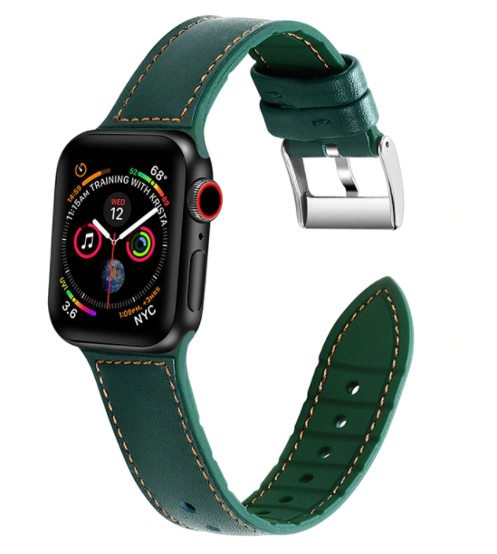 apple-watch-armband-leder-gruen