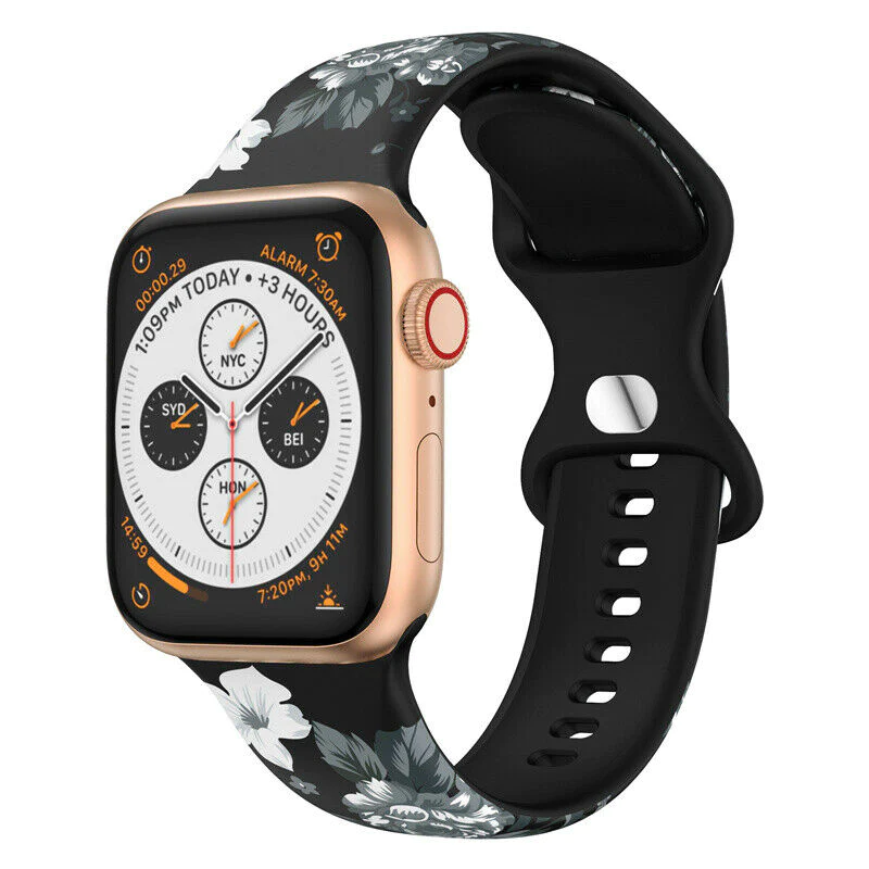 apple-watch-bandje-grey-flower