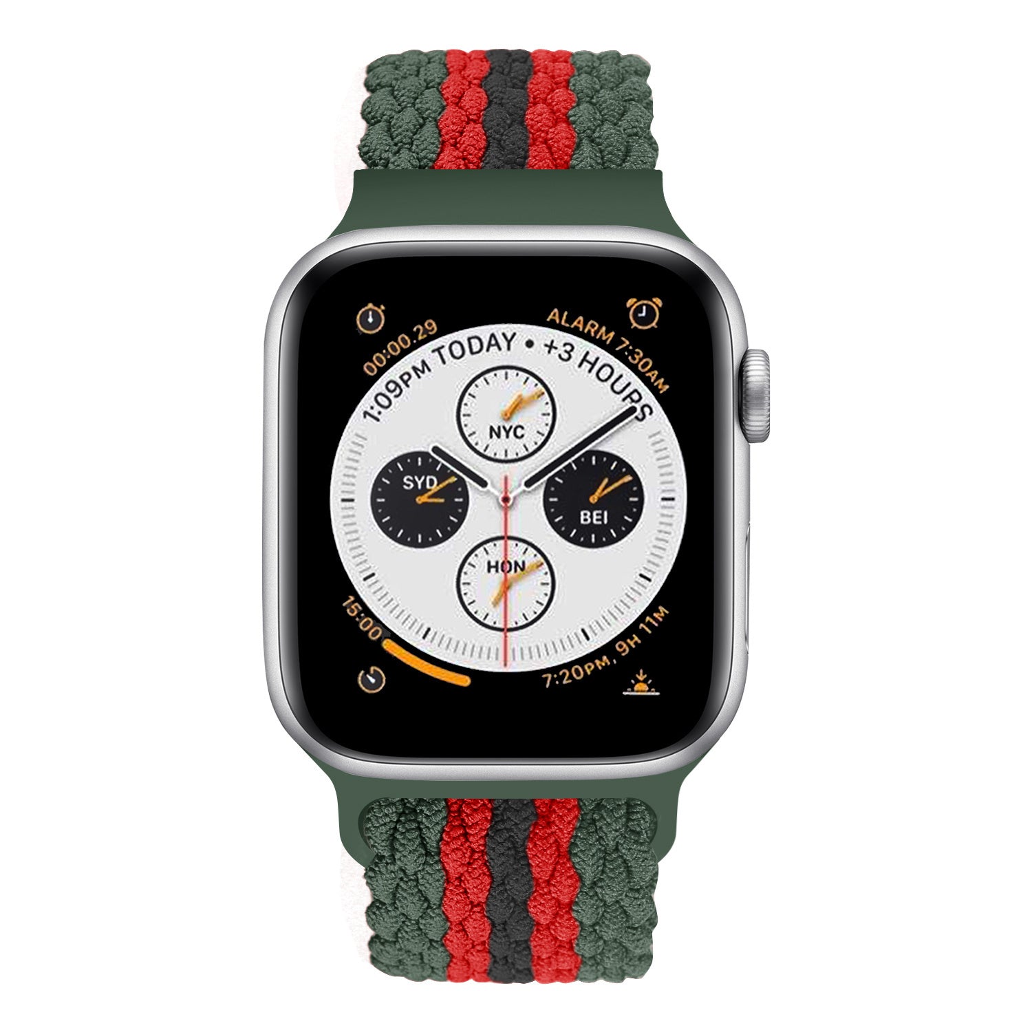 apple-watch-geweven-bandje-oranje-groen-2