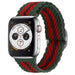 Apple Watch Braided Nylon Strap (Red/Black/Green)