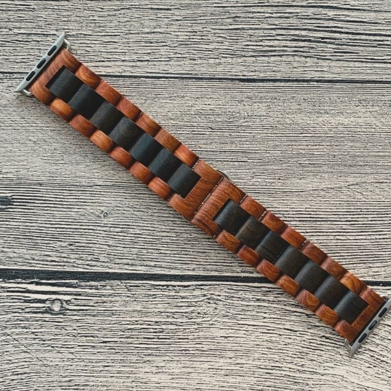apple-watch-houten-bandje-bruinrood-zwart-2