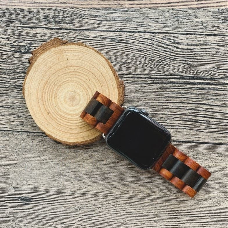apple-watch-houten-bandje-bruinrood-zwart-5