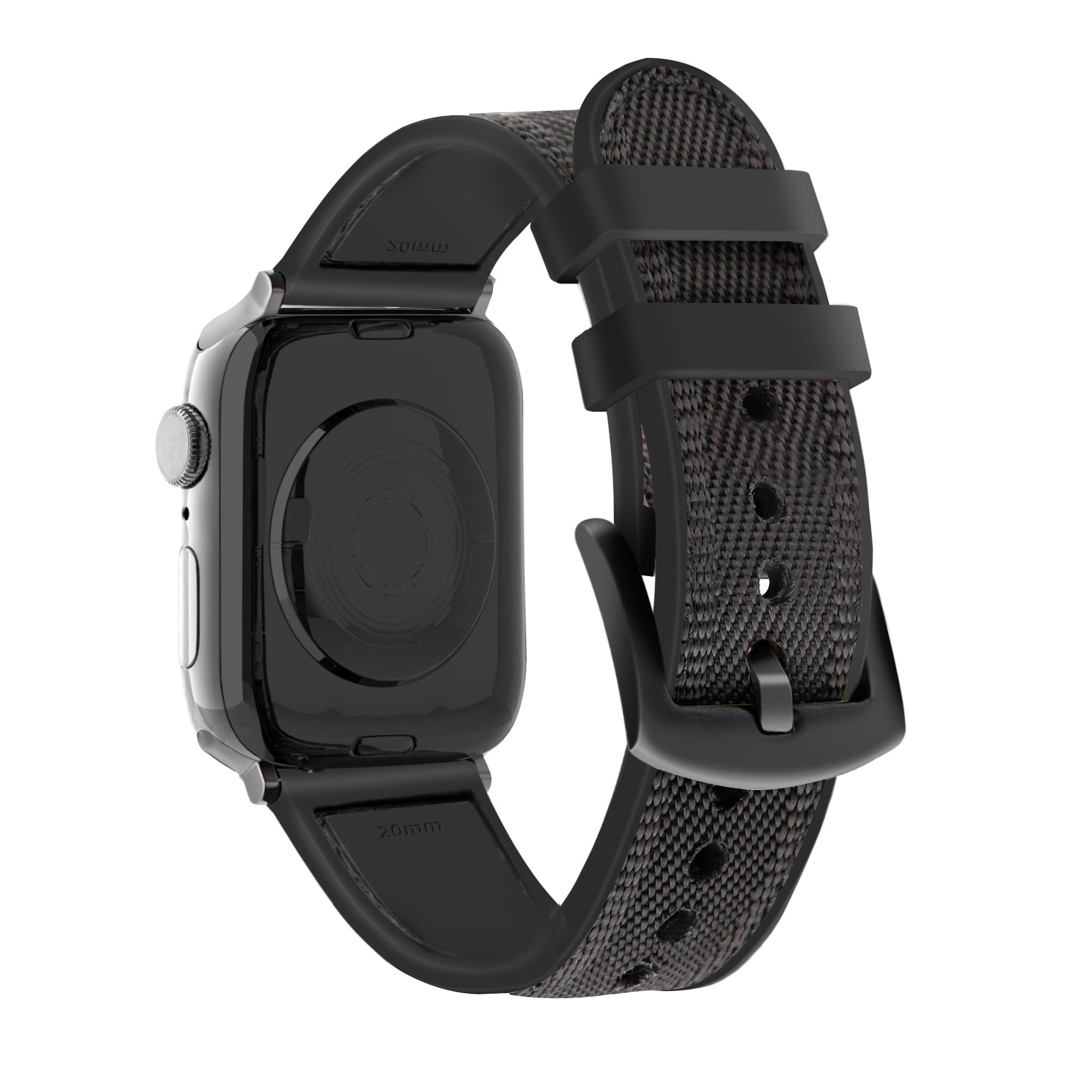 apple-watch-hybridarmband-nylon-schwarz