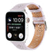 Apple Watch Patterned Leather Strap (Lilac)