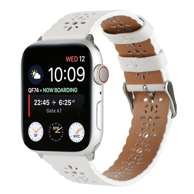 apple-watch-leren-band-patroon-wit