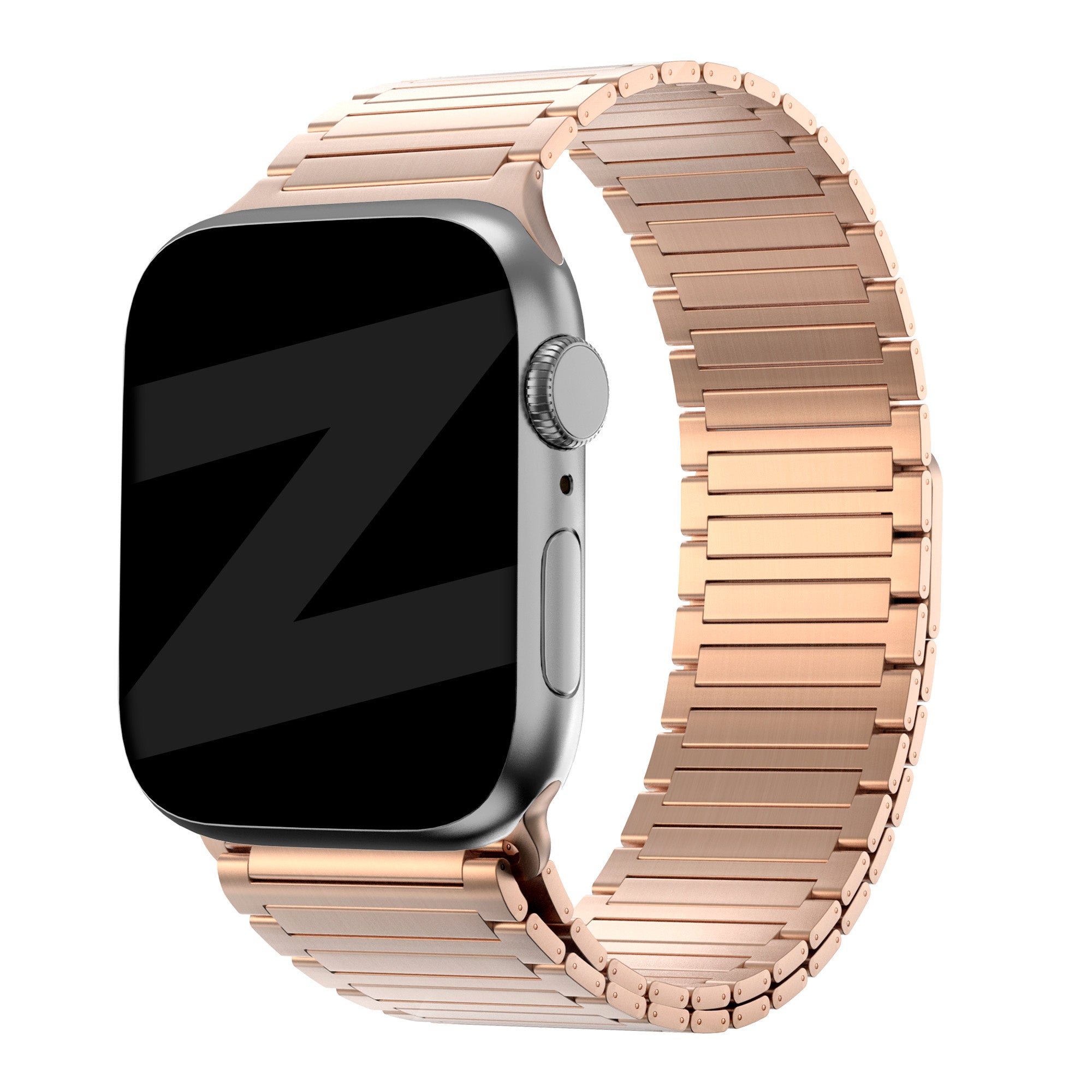 apple watch link bandje rose goud