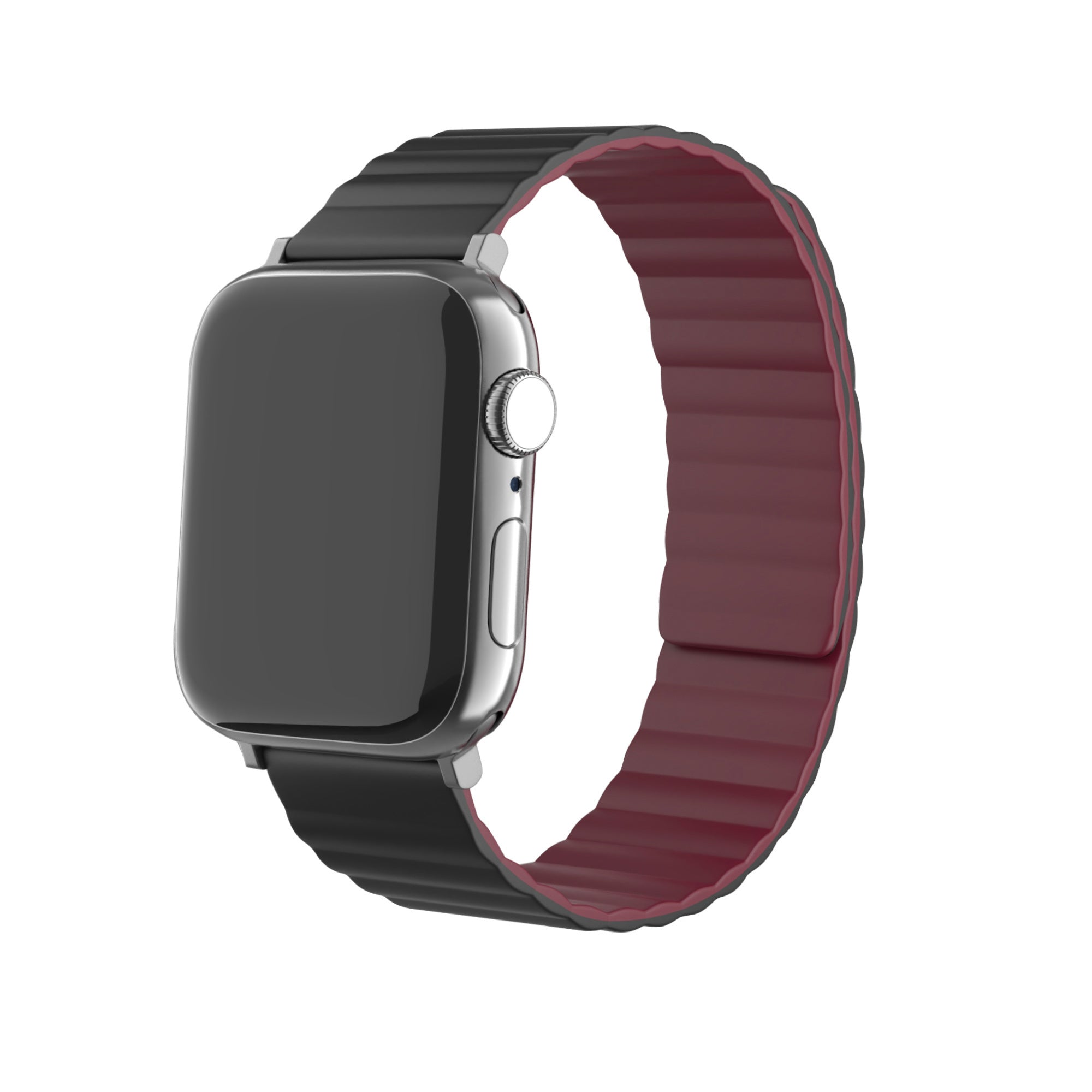 apple-watch-magnetisches-silikonarmband-schwarz-ro