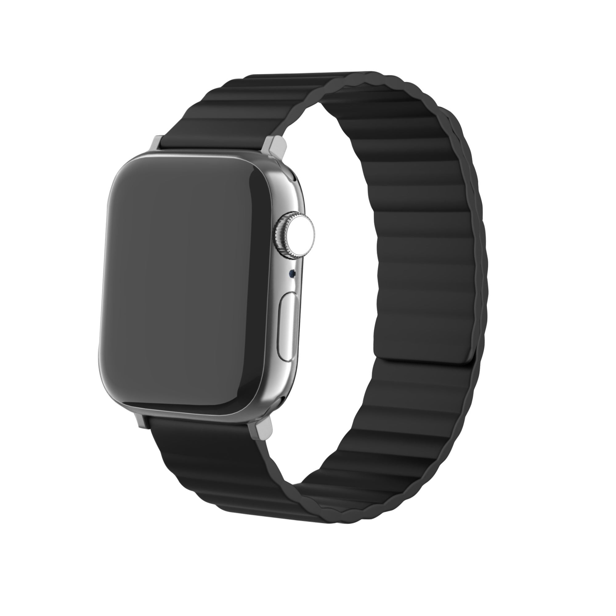 Apple Watch Magnetic Silicone Strap (Black) - Main Image