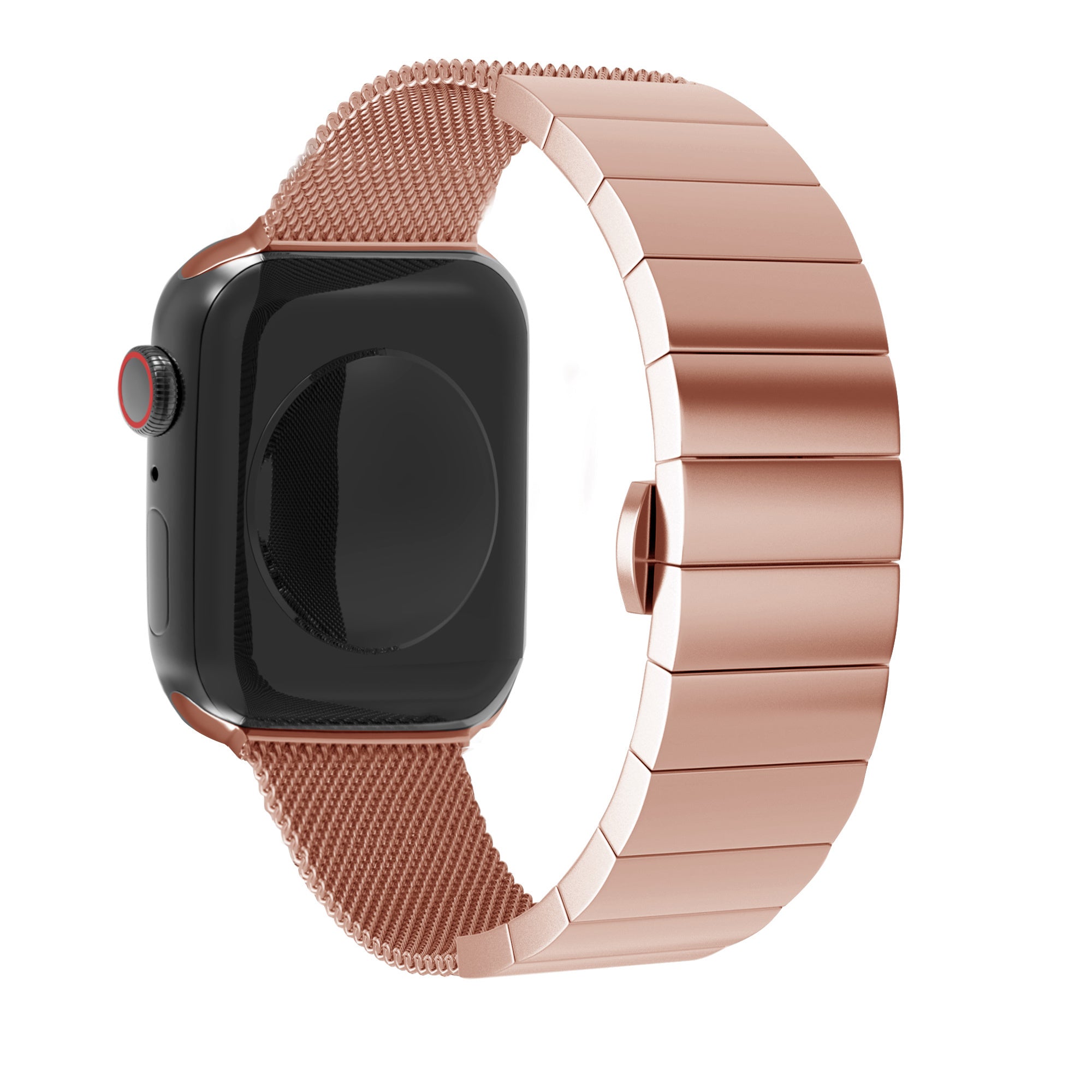 Apple Watch Steel/Milanese Strap (Rose Gold)