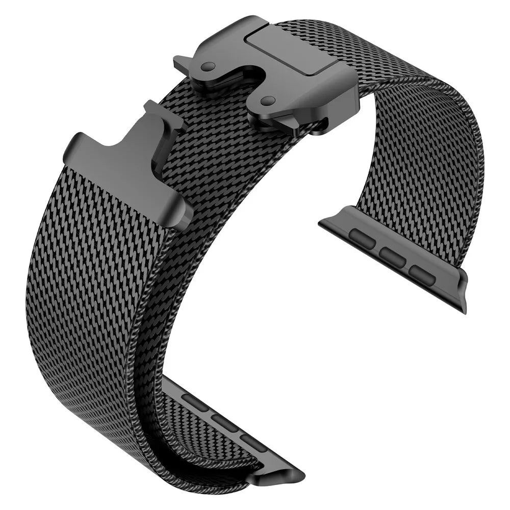 Apple Watch Titanium Milanese Strap (Black)