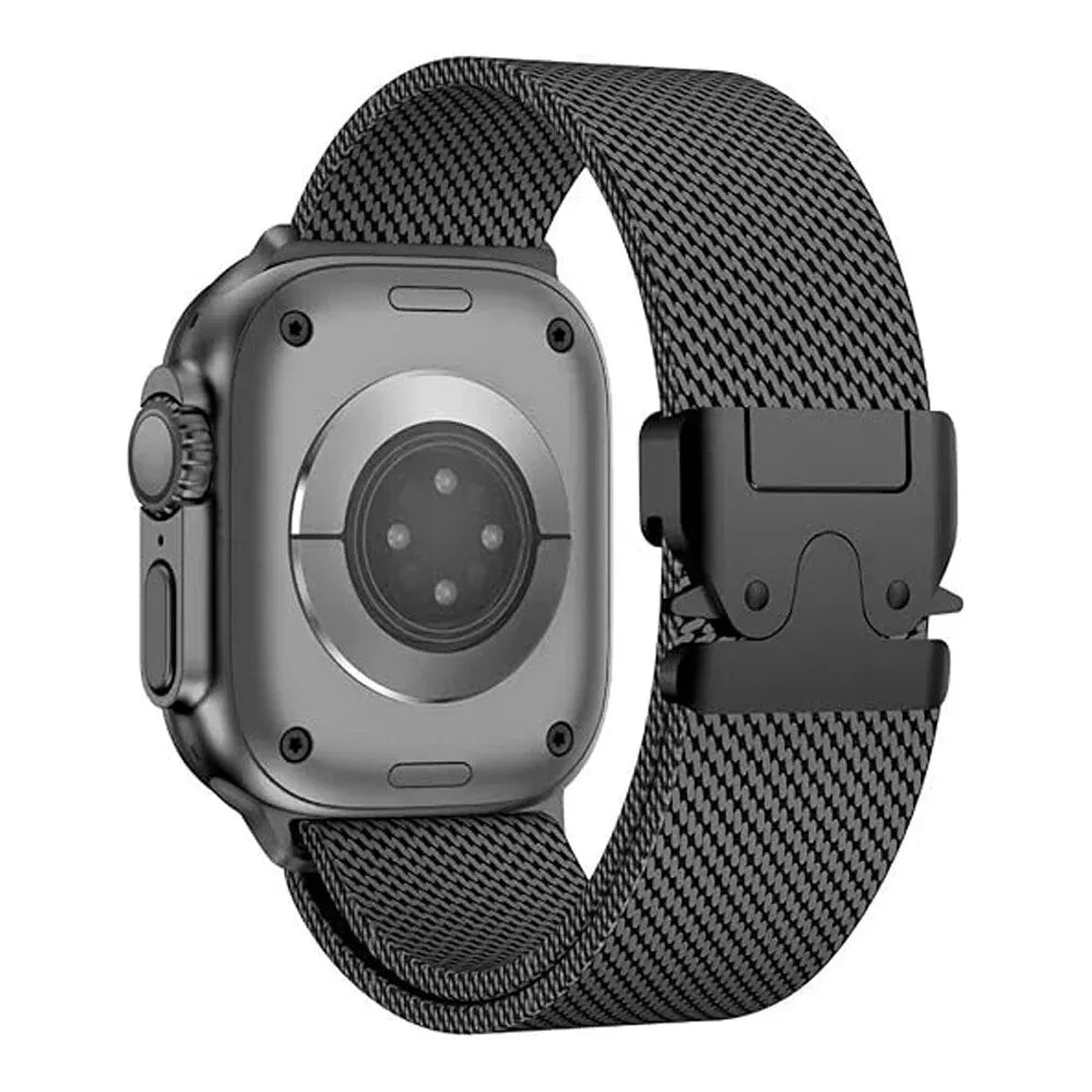 Apple Watch Titanium Milanese Strap (Black)