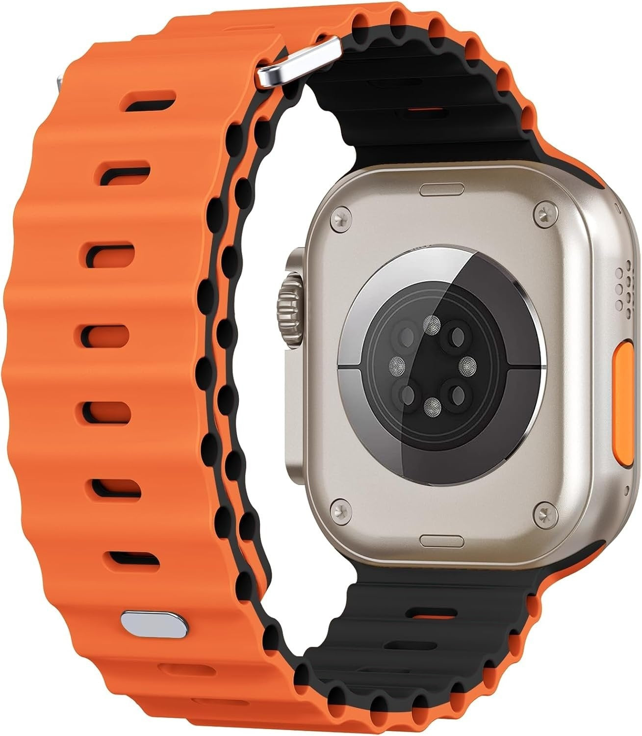 apple-watch-ocean-band-oranje-zwart-1