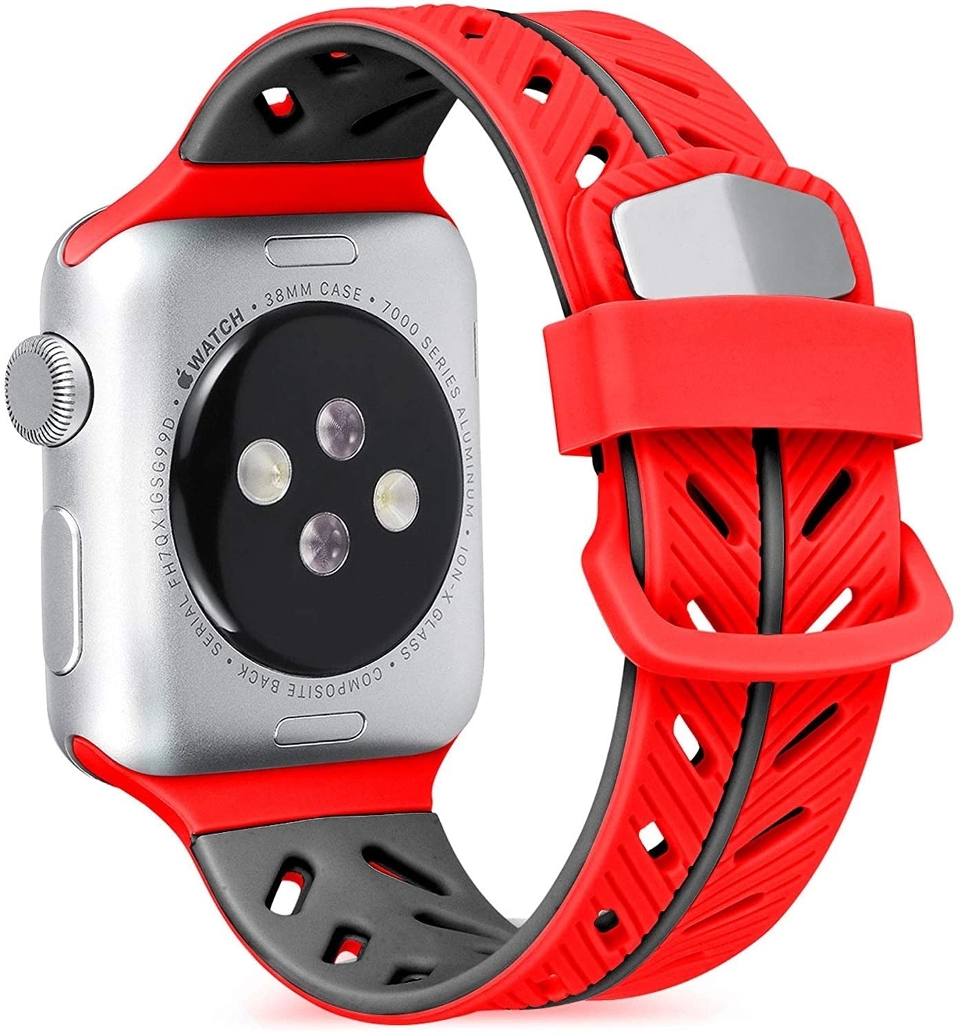 apple-watch-sport-gesp-band-rood-zwart