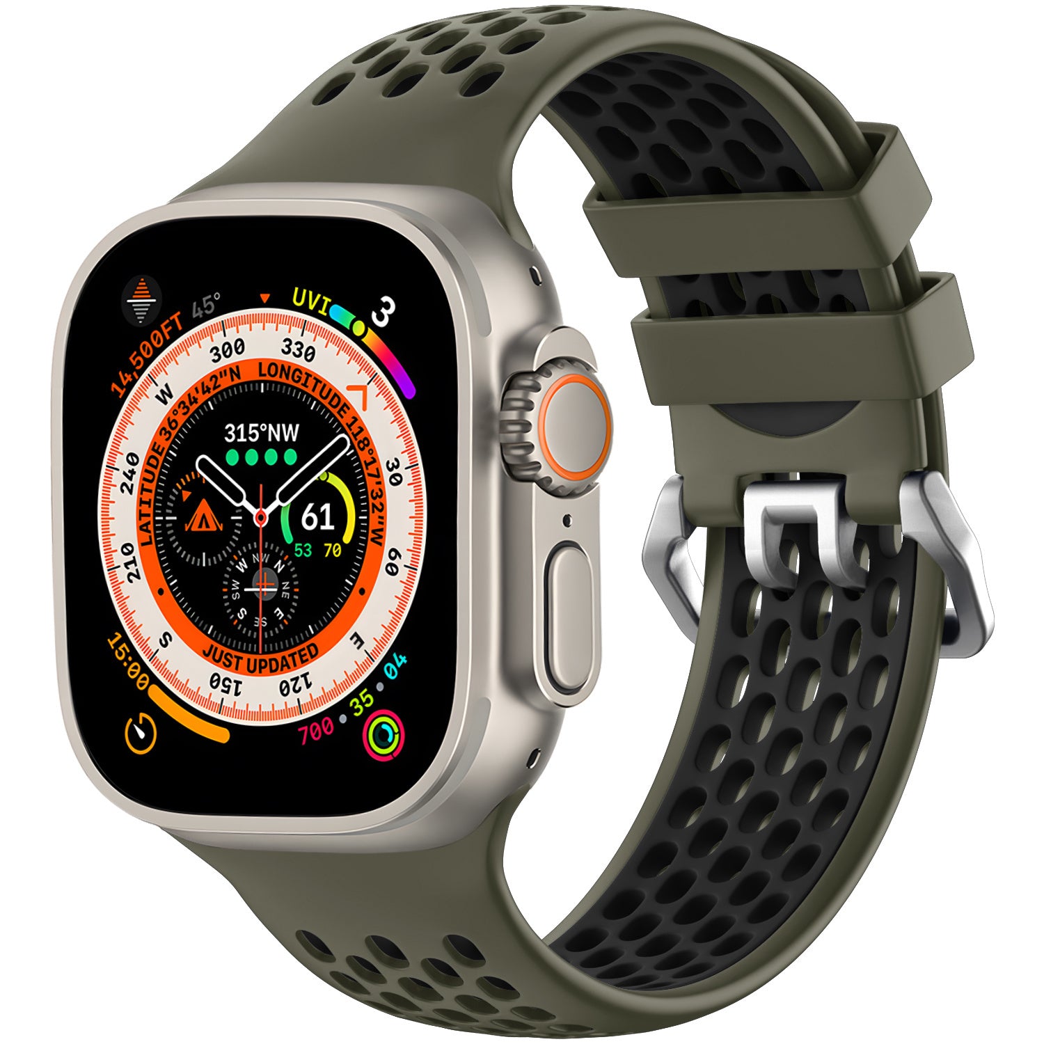 apple-watch-sport-gesp-bandje-groen-zwart