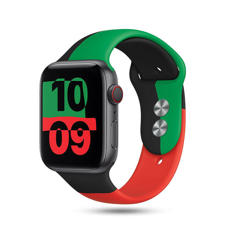 apple-watch-sportarmband-grun-schwarz-rot