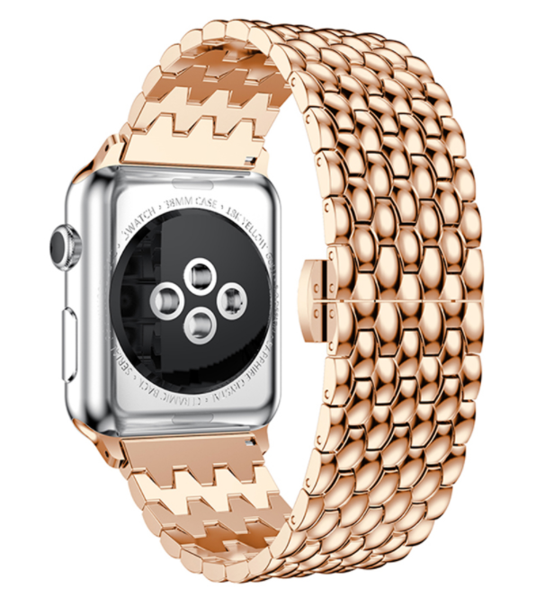 apple-watch-stalen-draak-band-rose-goud-2